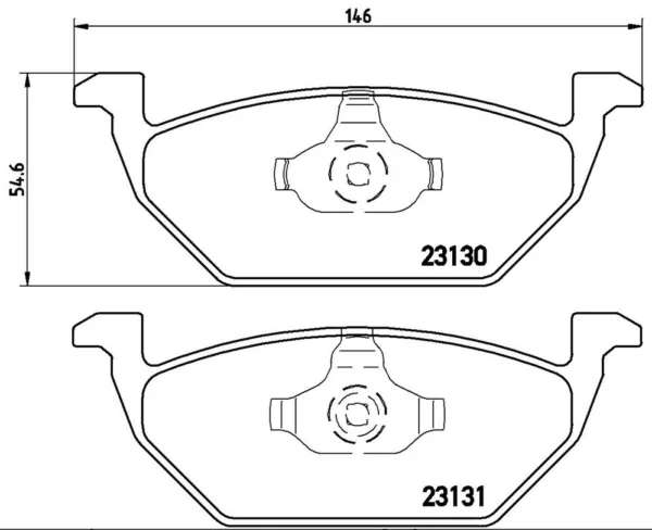 BREMBO Bremseklodser For (UP, MII, CITIGO) - Billede 2