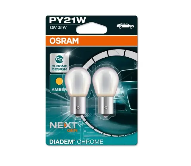 Osram PY21W Blink pære Chrom, 2-pak